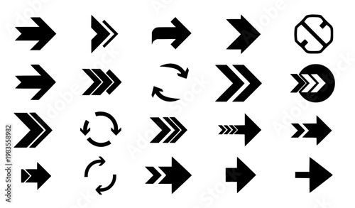 Hand drawn arrow doodle vector set with sketch style directional arrows and creative navigation symbols collection