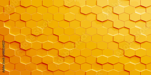 An eye-catching honeycomb background, meticulously designed, showcases geometric perfection, evoking warmth.
