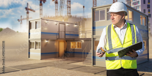 Construction site office. C...