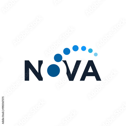 nova logo design, word mark nova logo
