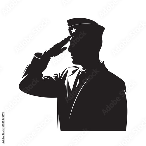 Black silhouette of man in suit with bow tie and pocket square