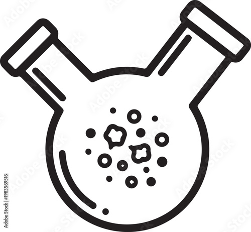 Premium Medical Vector Icon Depicting a Powdered Anesthetic Inhaler Device for Anesthesiology, Dental Procedures, Emergency Medicine, Pain Management, and Surgical Applications – Perfect