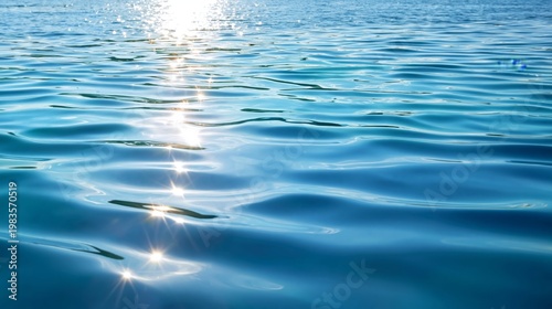 Sunlight Reflects on Calm Water During the Afternoon Near the Coast