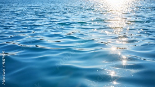 Sunlight Reflects on Calm Water During the Afternoon Near the Coast