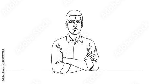 A man with arms crossed smiling.