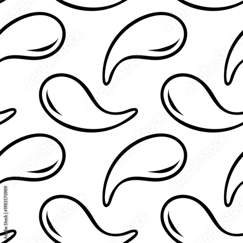 Eye patches, simple black and white pattern in doodle and sketch style. Hand-drawn skincare product for beauty branding or cosmetic packaging
