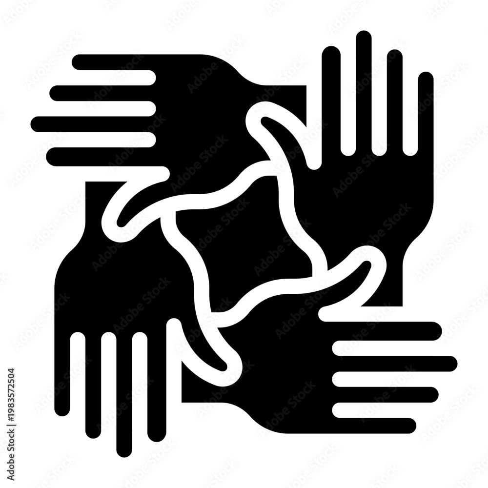 Obraz premium Belonging icon glyph style vector graphic illustration. Suitable for website design, app, template.
