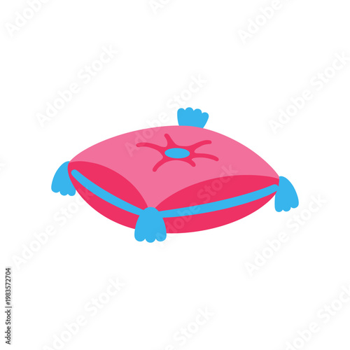 Decorative cushion icon compact vector illustration, isolated on white background for design use