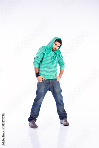 Canvas Print Young rapper