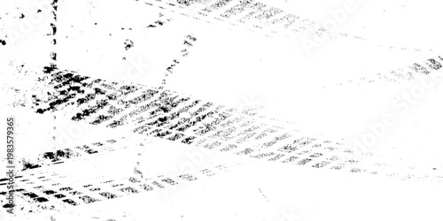 Abstract black and white grunge texture background with heavy ink splatters, weathered distressed surface for overlay effects, industrial vintage grainy wall with scratched details and high contrast.