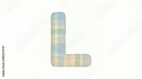 Watercolor illustration of the letter 