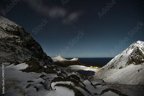 A mountain scenery fromLofoten islands