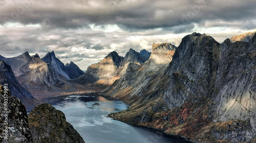 A mountain scenery fromLofoten islands