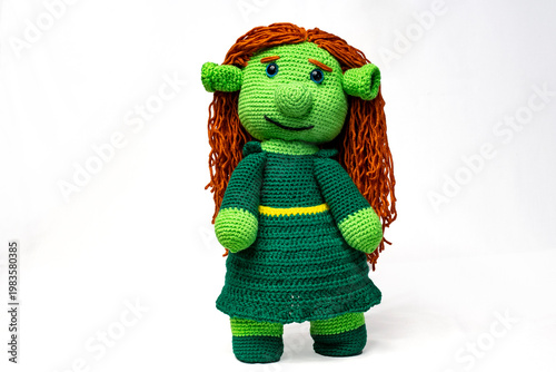 Peliche de ganchillo, mama ogra, muñecos divertidos para niños.