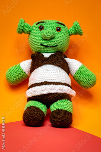  Papa ogro de ganchillo, muñecos divertidos para niños.