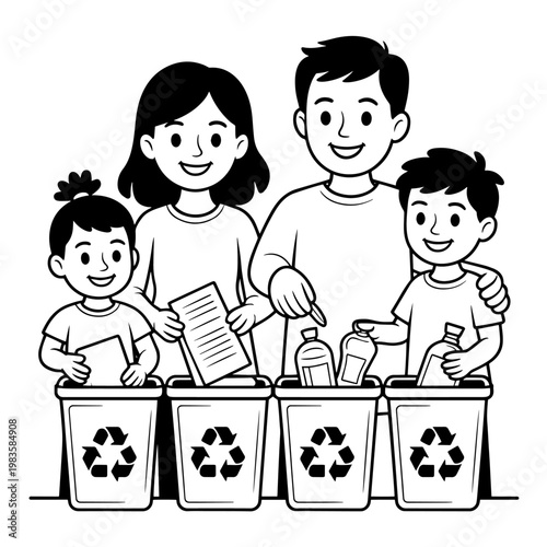 Four cheerful children sitting together holding books and smiling kids happy