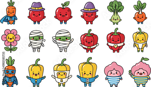 Set of Cartoon Woodland Animals Including Bears, Rabbits, and Squirrels with Tree Stumps and Houses for Nature, Forest, and Animal-Themed Designs