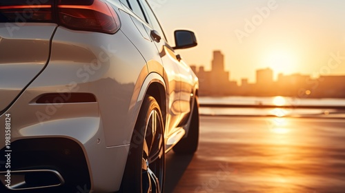 macro zoomed in shot of the car lights