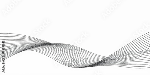 Blue abstract wave background with smooth flowing lines and gradient design creating a modern digital pattern illustration