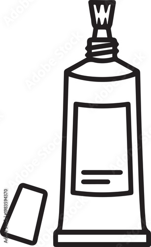 Professional Pipe Thread Sealant Tube with Removed Cap – Essential Industrial & Plumbing Sealant Application for Threaded Pipe Connections, Teflon Tape Alternatives, Mechanical Joints, HVAC