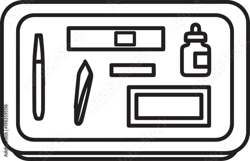 Professional Slide Preparation Workstation with Microscope Slide Tray, Lab Tools, and Accessories – Essential Medical Lab, Histology, Cytology, and Pathology Equipment for Sample Handling