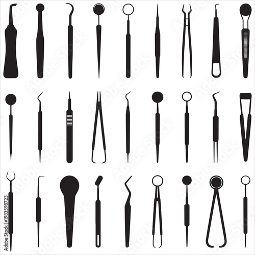 Dental Instruments Clip Art