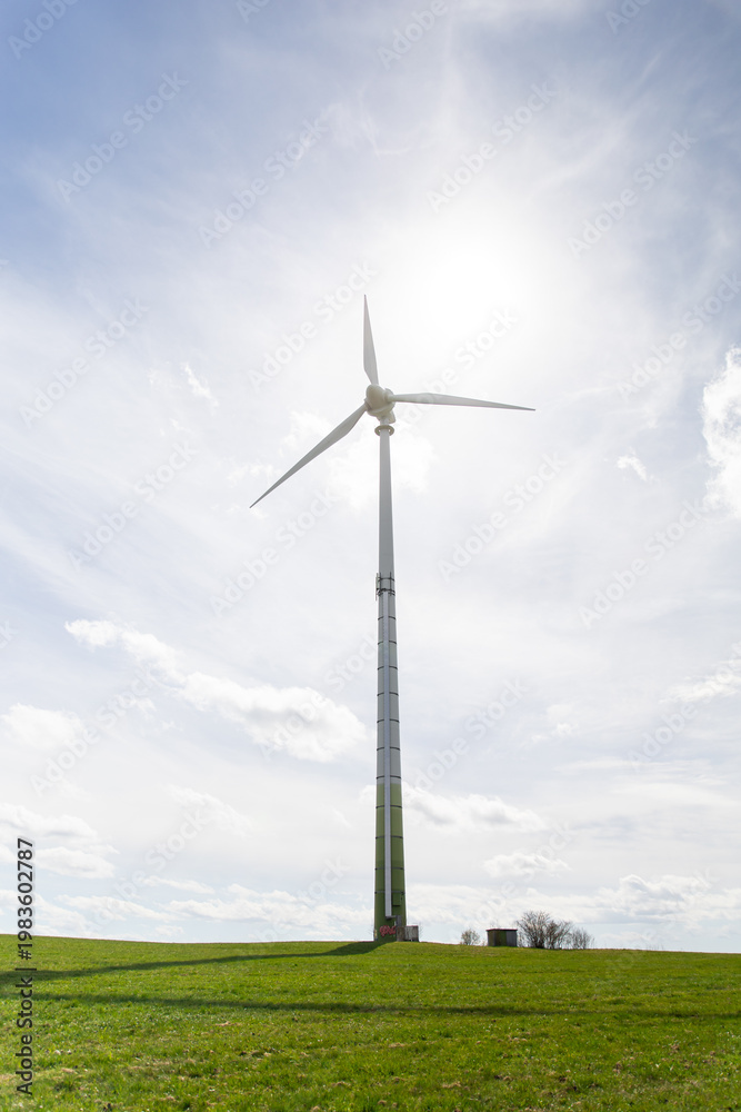 Fototapeta premium Wind turbines in Germany. Renewable energy