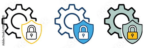 Cyber protection icon, digital security shield symbol representing data protection, privacy safety, network defense and cybersecurity technology concepts