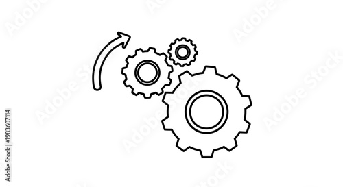 Industrial machinery with interlocking gears, representing process, automation, and mechanical engineering, a symbol of complex systems and operational efficiency