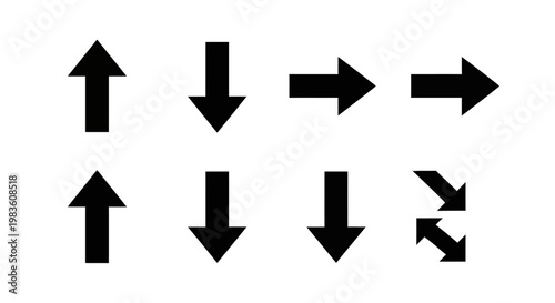 Free Download Versatile collection of essential black arrow icons for digital interfaces, representing direction, navigation, and user interaction in web and app designs - GFXLoad