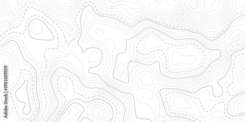Abstract pattern with lines seamless pattern and topography. Vector contour topographic map background. Topography and geography map grid abstract backdrop.  Topo contour map on white background,