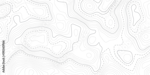 Abstract pattern with lines seamless pattern and topography. Vector contour topographic map background. Topography and geography map grid abstract backdrop.  Topo contour map on white background,