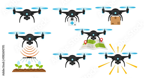 Innovative Drone Applications in Agriculture, Delivery, and Navigation