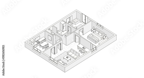 House Floor Plan Blueprint.
