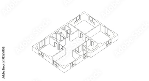 House Floor Plan Blueprint.