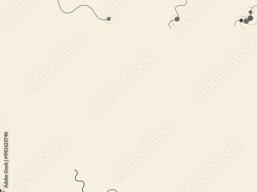 Decorative Art Nouveau Vine Ornament Elegant Background