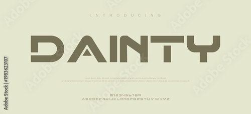 Canvastavla Dainty typography design with elegant font style and beige background
