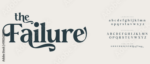 The Failure Typography Design with Alphabet Letters