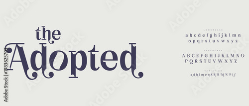 The Adopted Family Concept with Typography