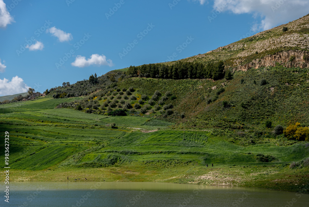 Obraz premium A beautiful landscape view of Beja in the north of Tunisia 