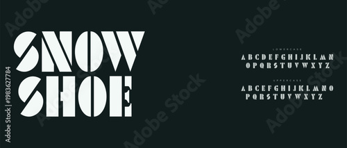 Snow Shoe Typography and Alphabet Design
