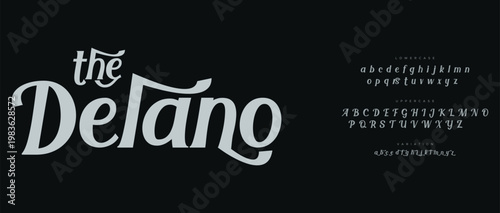 The Delano Font and Typography Design Elements