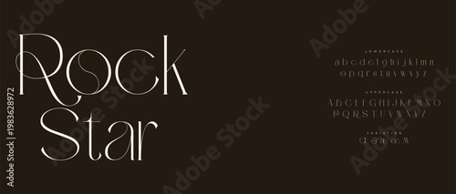 Rock Star Typography Design on Dark Background