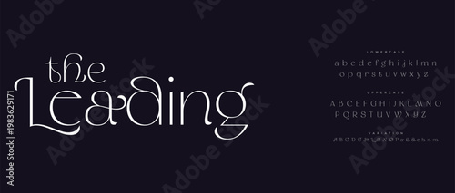 The Leading Typography Design with Undefined Sans Serif Font Features
