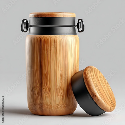 Hand holding a brown paper coffee cup with cardboard sleeve