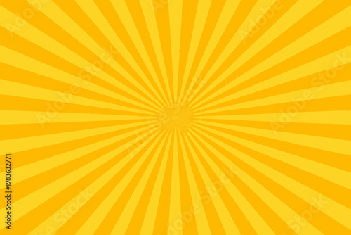 Bright yellow sunburst pattern radiating from a central point