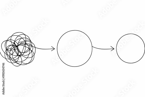 From chaos and complexity to order a visual representation of simplification
