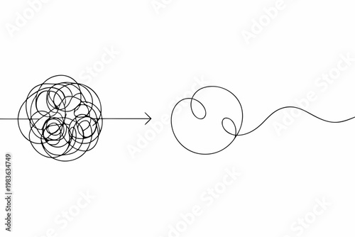 From tangled chaos to clarity a linear illustration of simplification