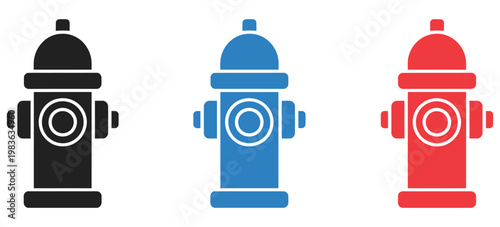 Fire hydrant safety symbol pack, firefighting equipment icons, emergency water supply graphics, public safety and rescue signs, fire protection indicators