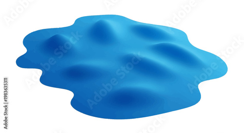 Blue rubber massage ball for therapy.